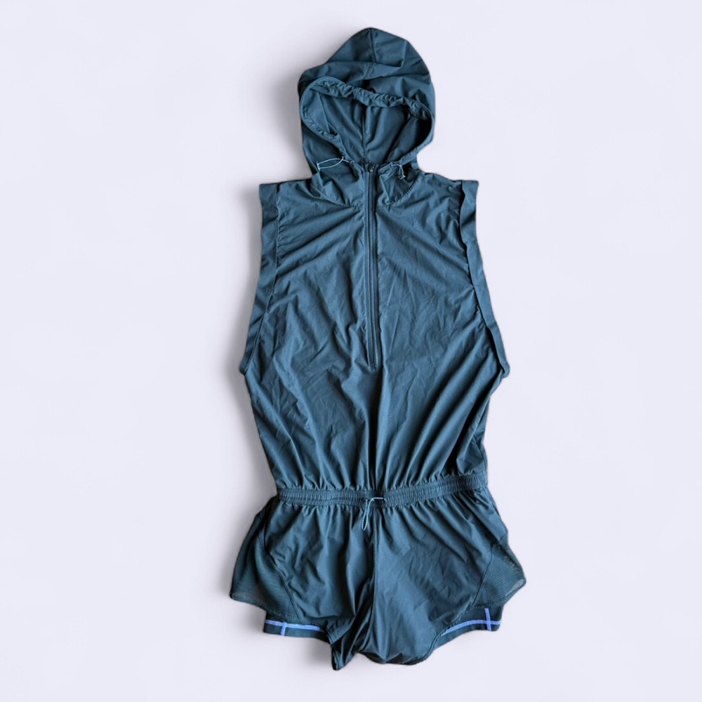 FP Movement by Free People Teal Hooded Jumpsuit